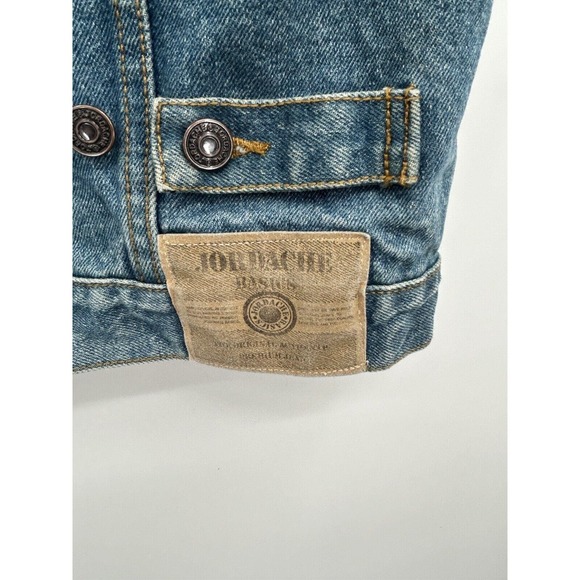 Jordache Vintage 80’s Batwing Acid Wash Denim Jean Glam Jacket Woman’s Size MED - Picture 8 of 11